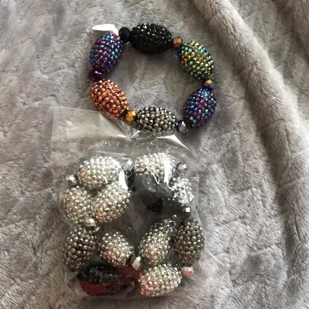 Lot of 3 rhinestone bracelets new